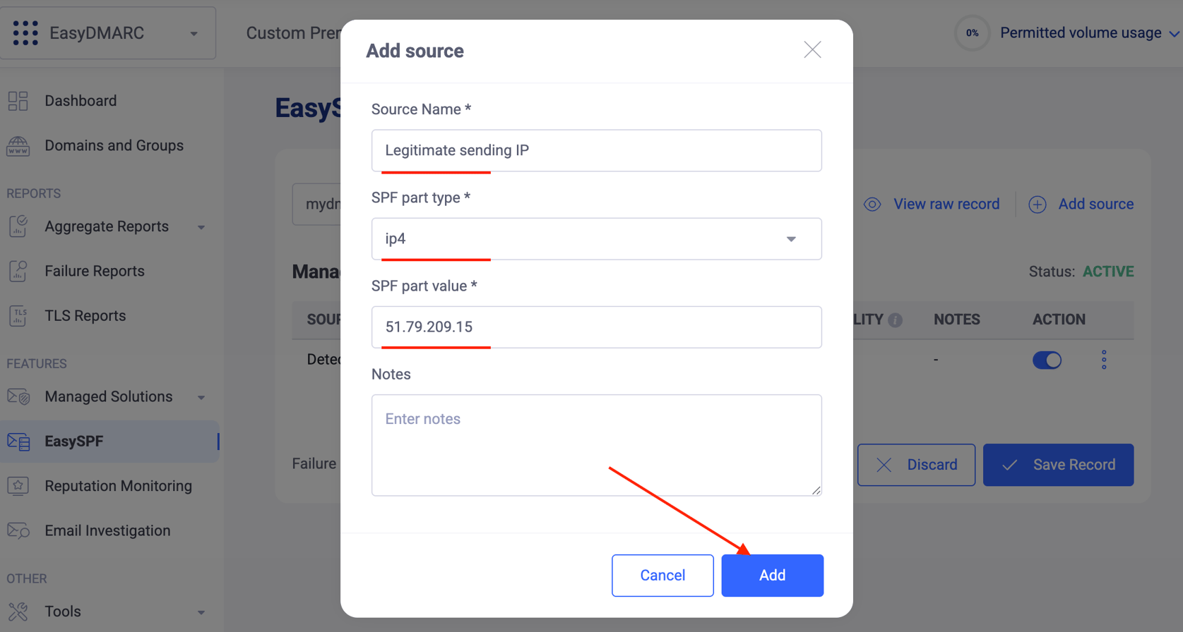 Sent Ip How to Safelist an IP Address Shown as a Non-Compliant Sending Source