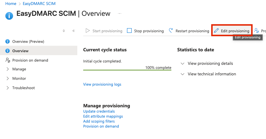 SCIM Provisioning Setup Azure